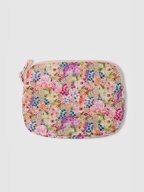 Papinelle Soft Floral Cosmetic Bag/Case NWOT